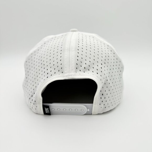 NYK Not Your Kind White Black Mesh Snapback Hat Adventure Logo - Picture 7 of 11
